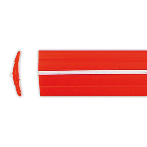 Gumové výplně lišty Uni, různé druhy červená s bílým pruhem